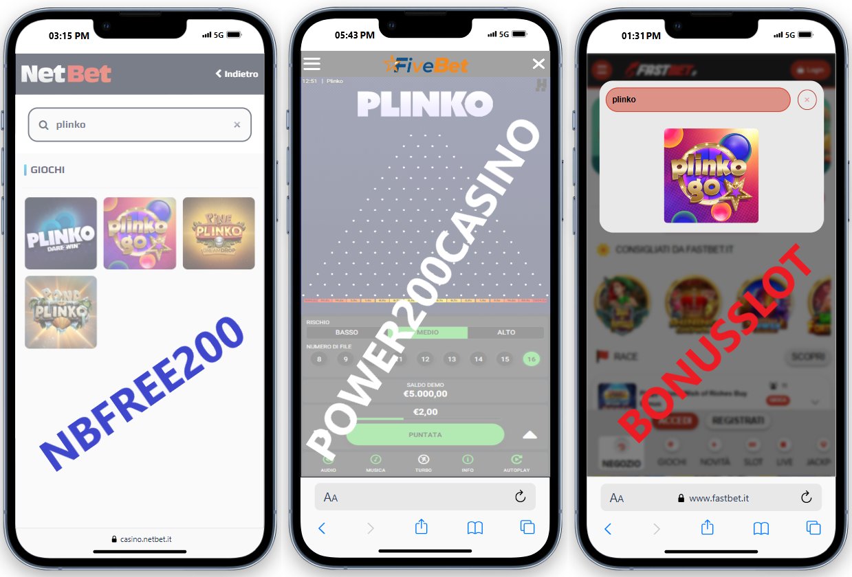 codice promozionale plinko