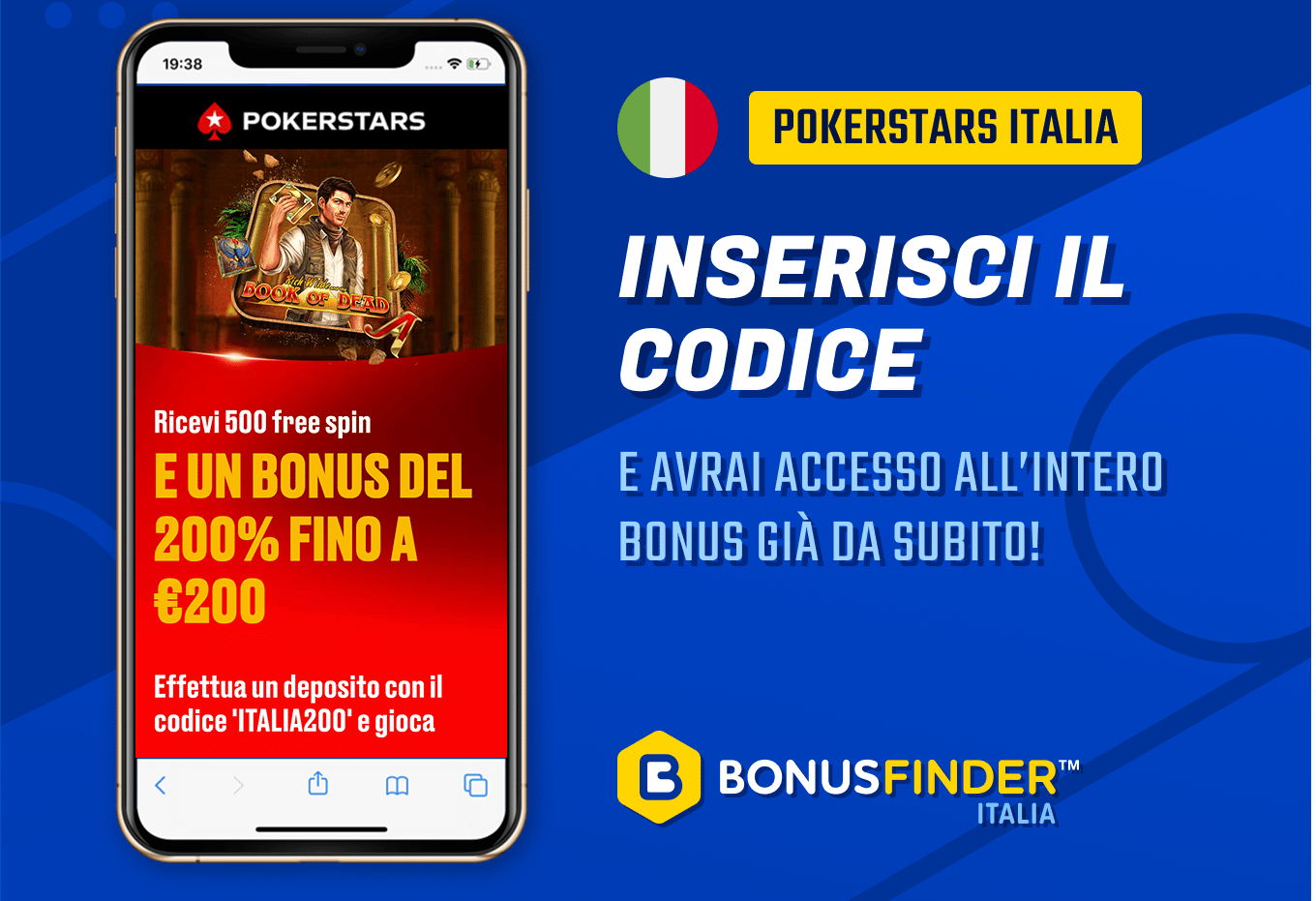 Premendo il bottone verde arriverai subito su pokerstars italia.