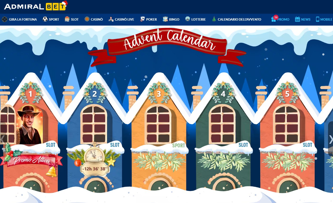 admiralbet calendario avvento