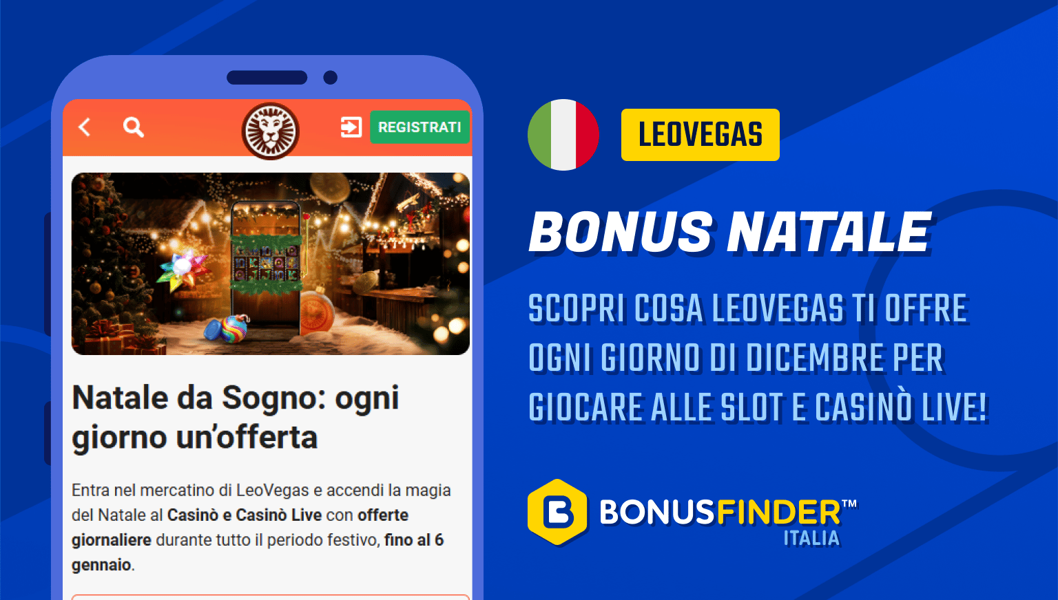 leovegas natale da sogno